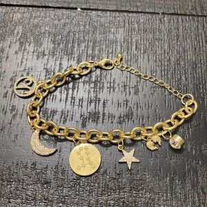 9” NWOT Silver OR Gold Tone Horoscope Bracelet!
